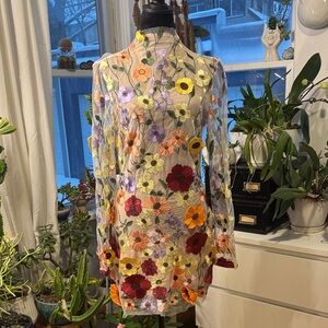 Floral Backless Dress